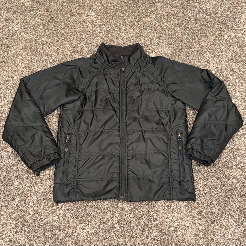 Nike Acg Thermal Layer 2 Puffer Jacket Youth Large Black Full Zip Outdoors